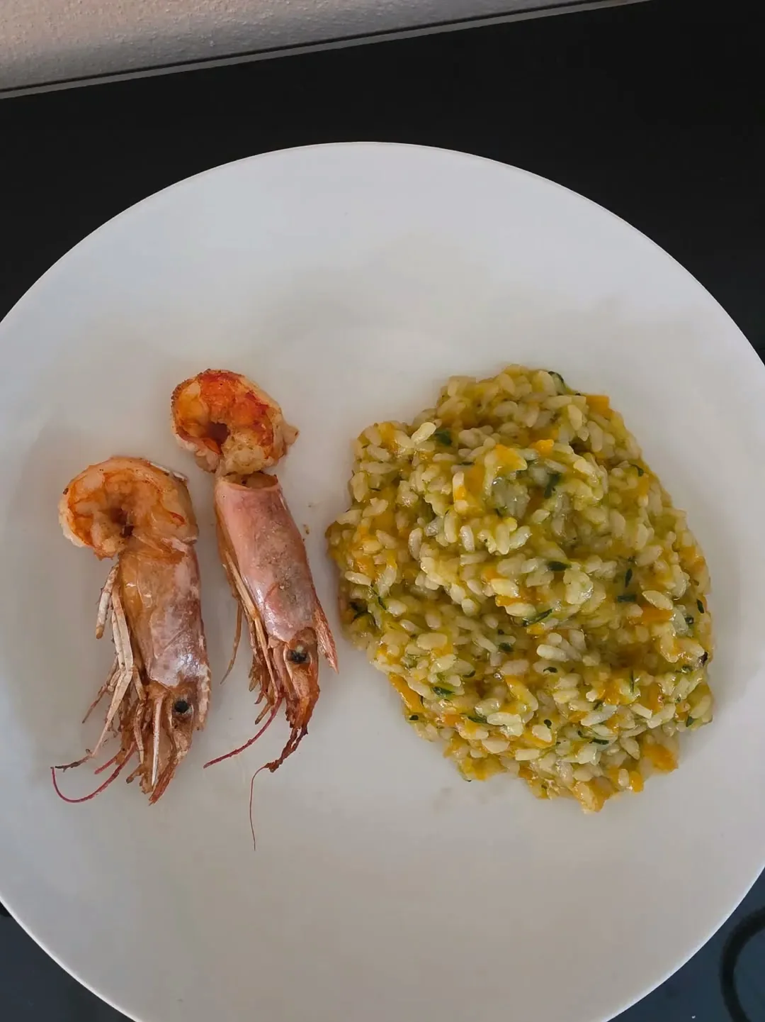 Risotto con gamberi